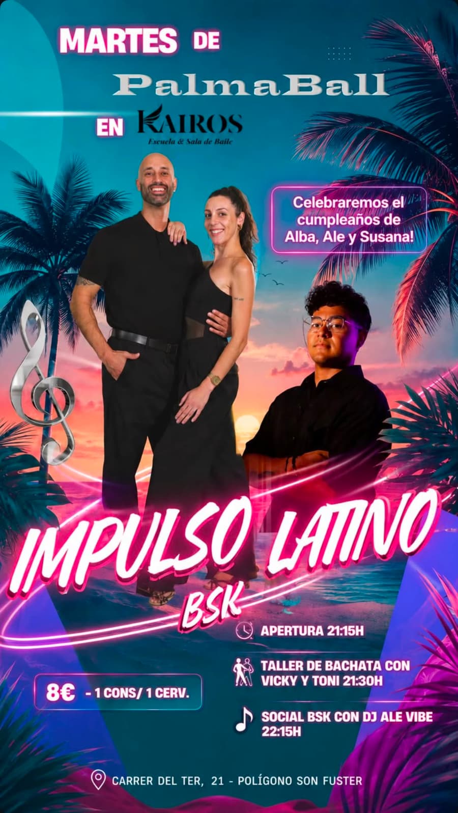 Cartel de Impulso Latino — social de los martes