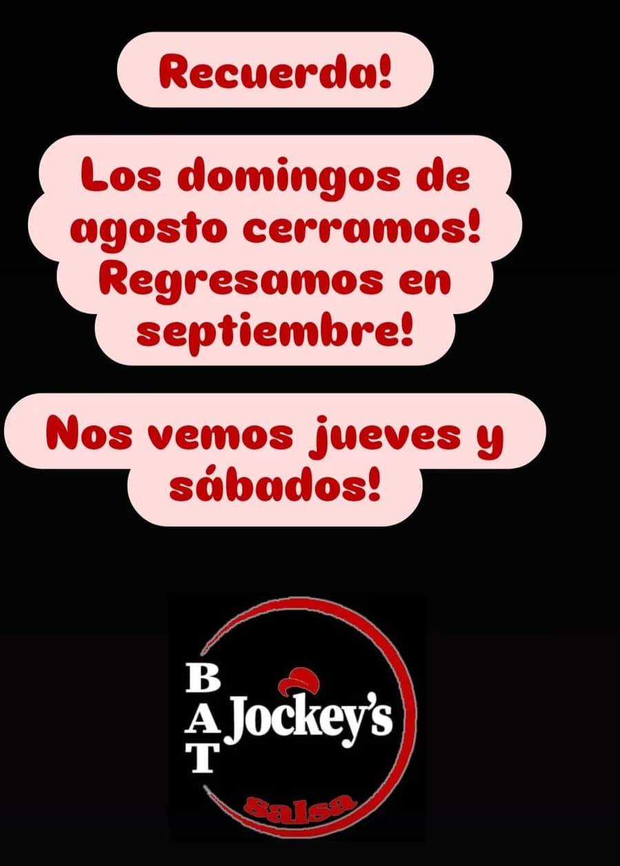 Cartel de Noche SBK en BAT Club con DJ Iván «El Sonero»