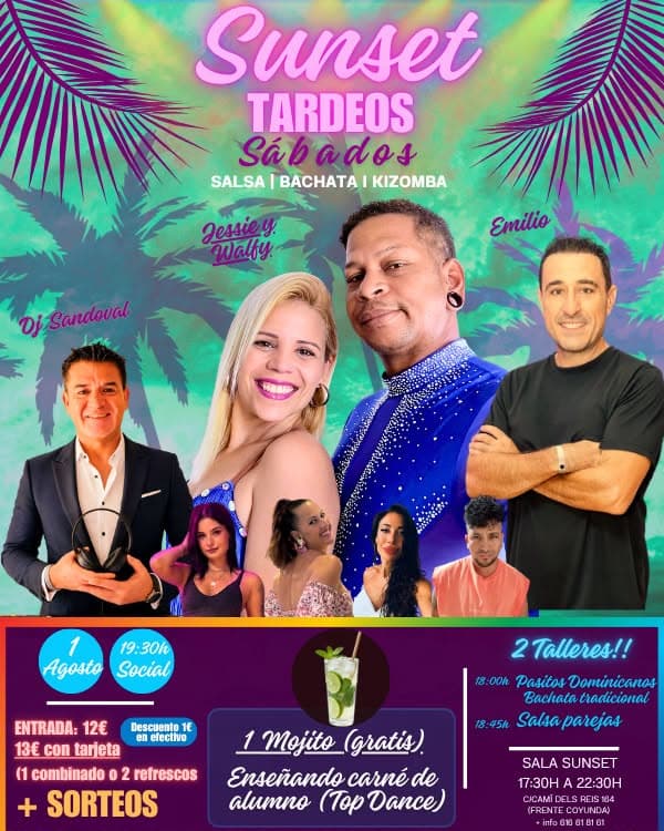 Cartel de Sunset Tardeos — Sala Sunset