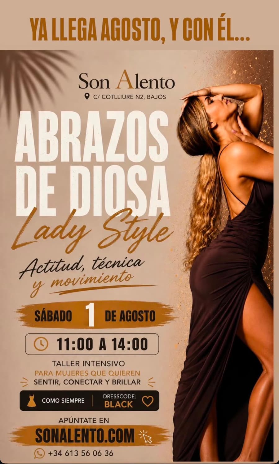 Cartel de Abrazos de Diosa — Lady Style
